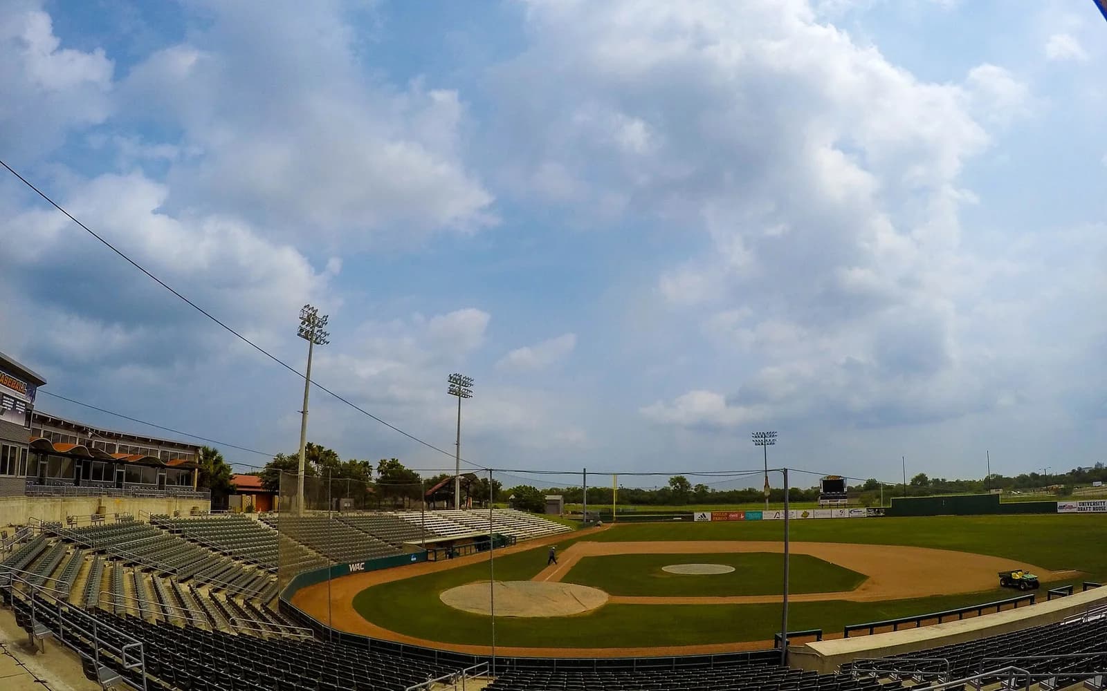 View of UTRGV Baseball Stadium, home of UTRGV baseball.