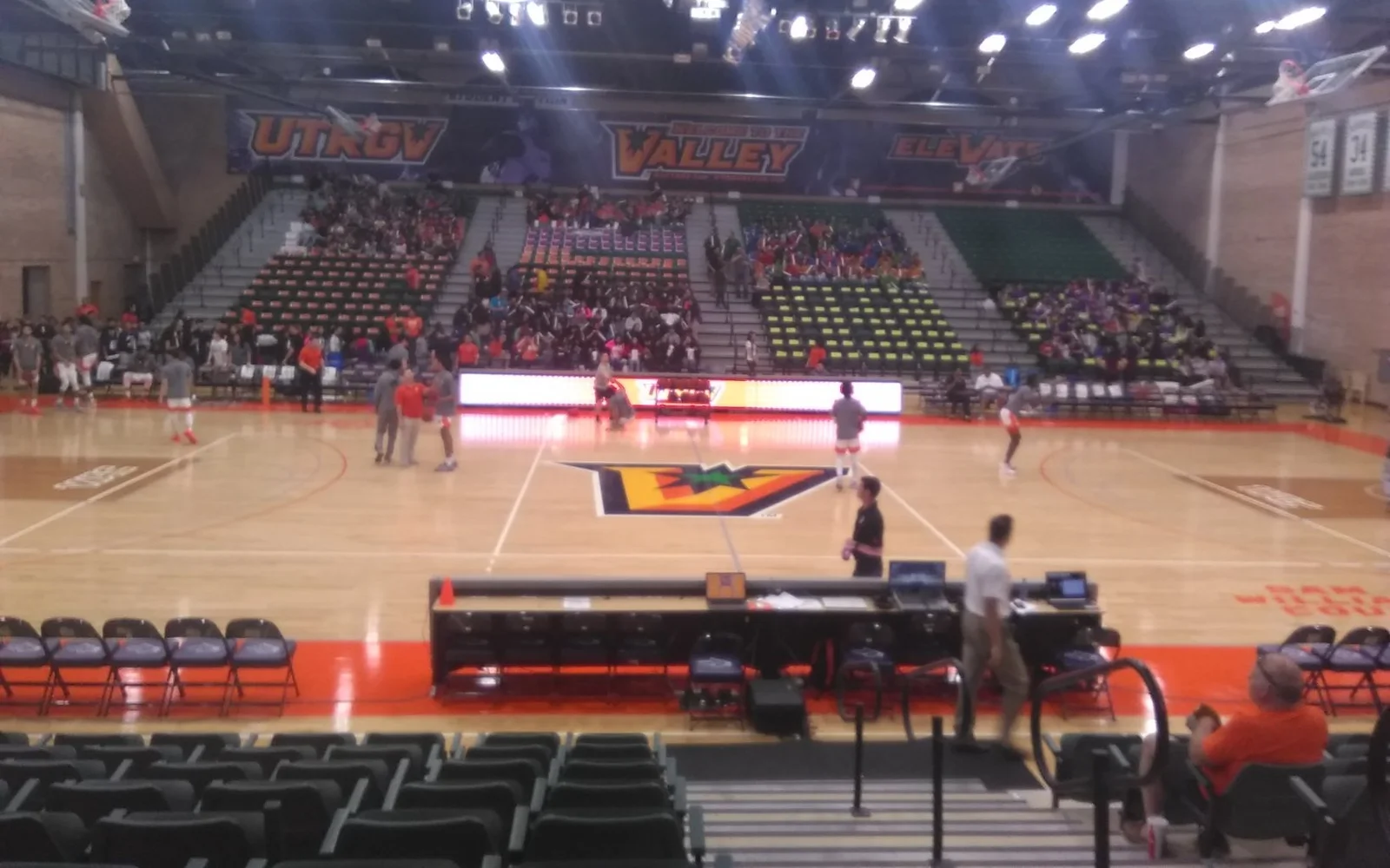 View of UTRGV Fieldhouse, home of UTRGV basketball.
