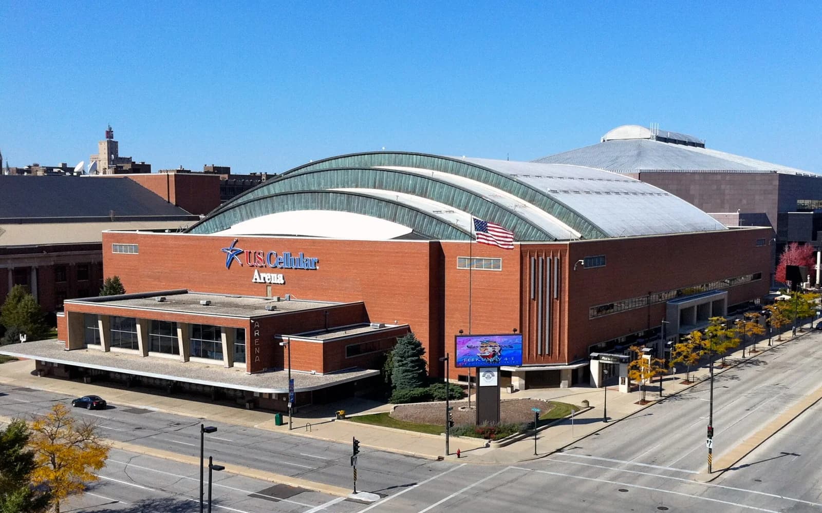 View of UW–Milwaukee Panther Arena, home of Milwaukee men basketball.