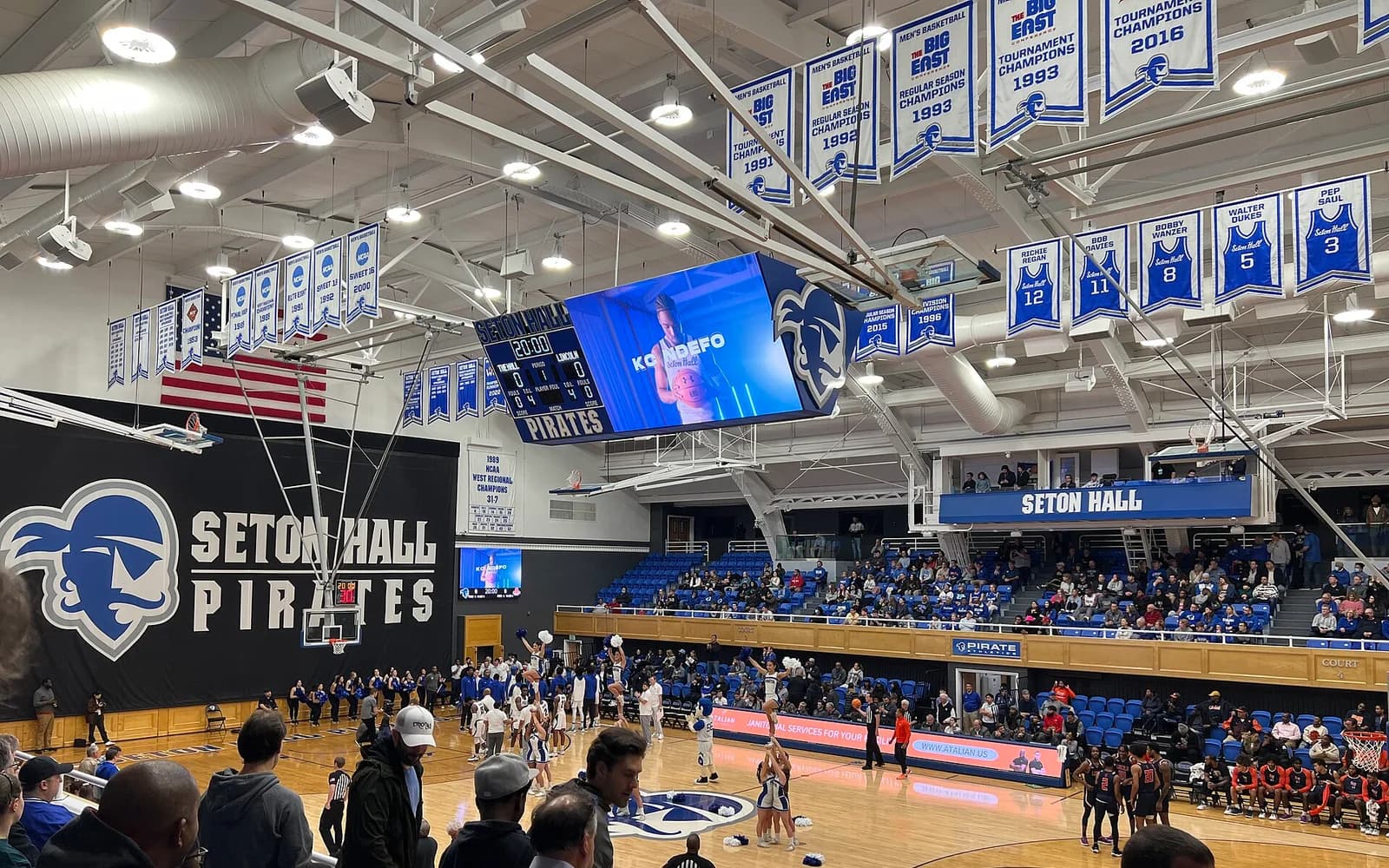 View of Walsh Gymnasium, home of Seton Hall women basketball.