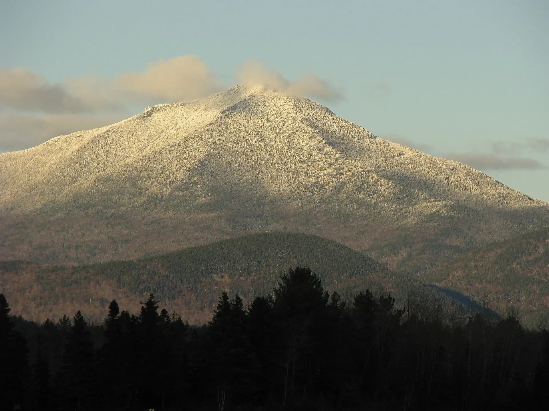 Whiteface Mountain viewed from Lake Placid Airport.