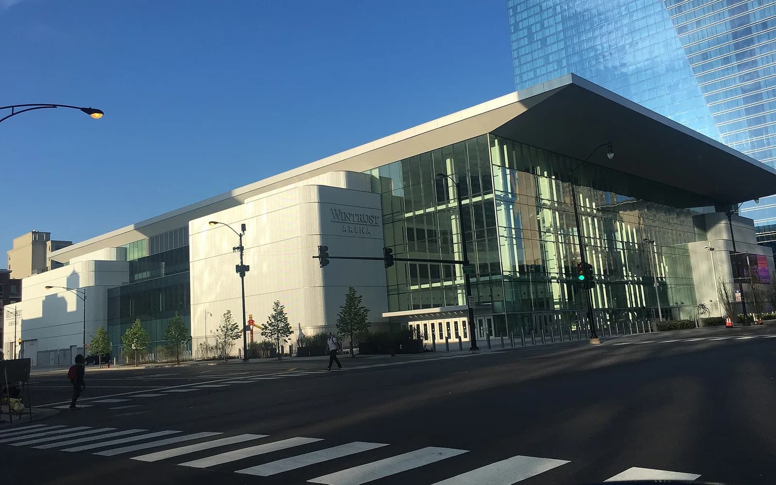 View of Wintrust Arena, home of DePaul basketball.